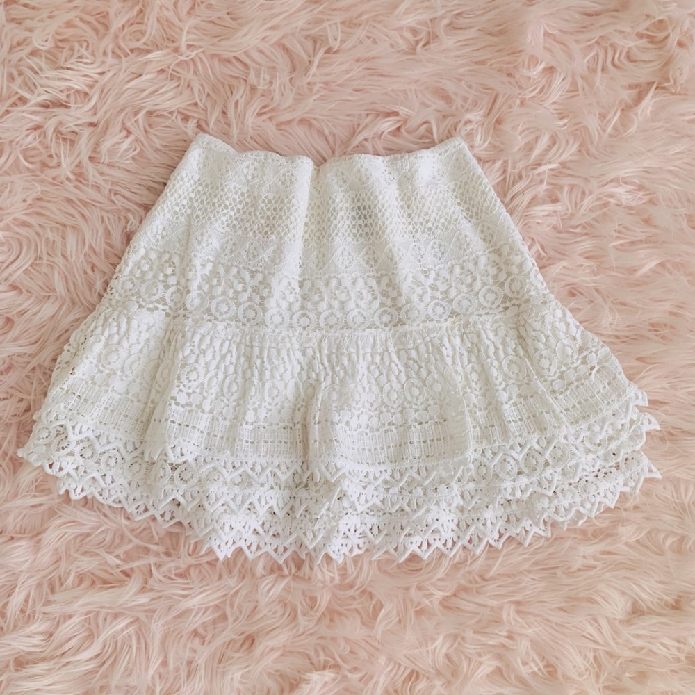 H&M Knit Lace Layered Skirt